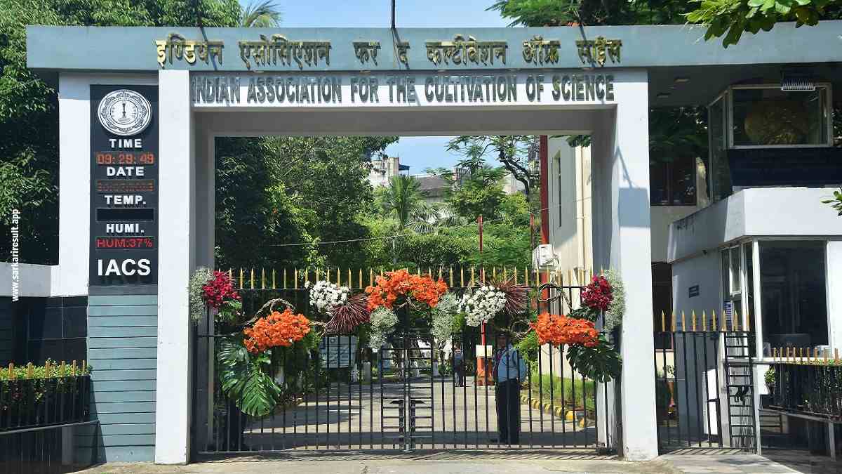 IACS - Indian Association for the Cultivation of Science