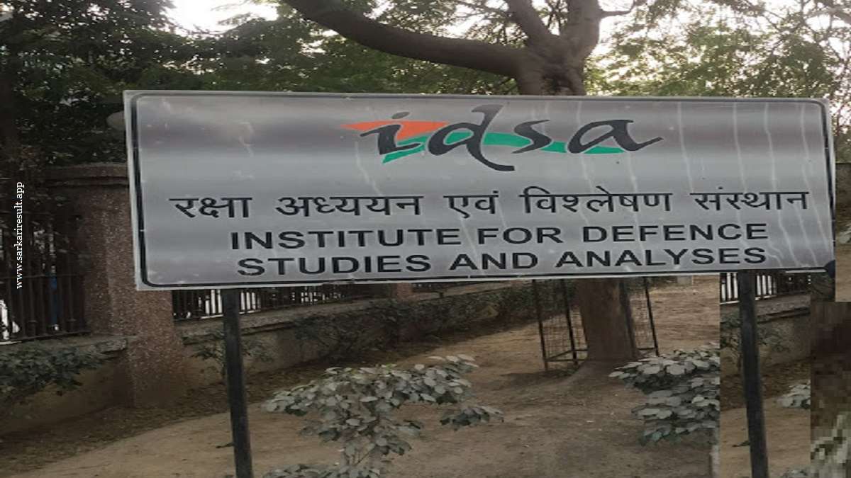 Manohar Parrikar Institute for Defence Studies and Analyses - IDSA