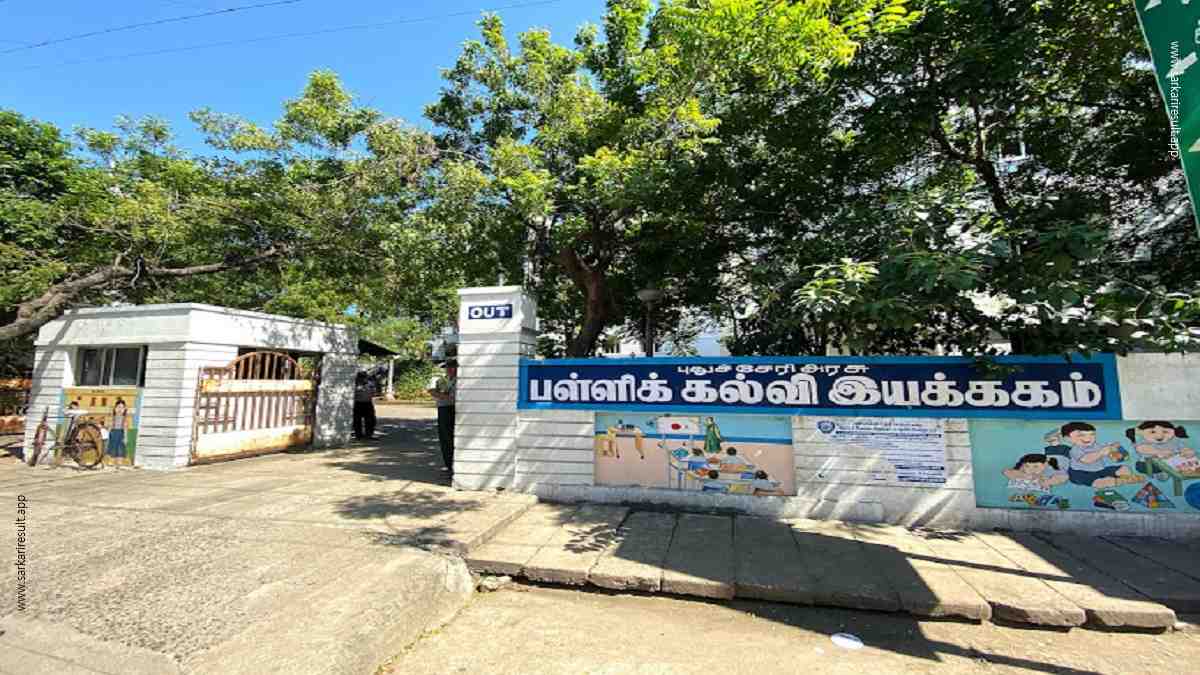 DSE Puducherry-Directorate of School Education Puducherry