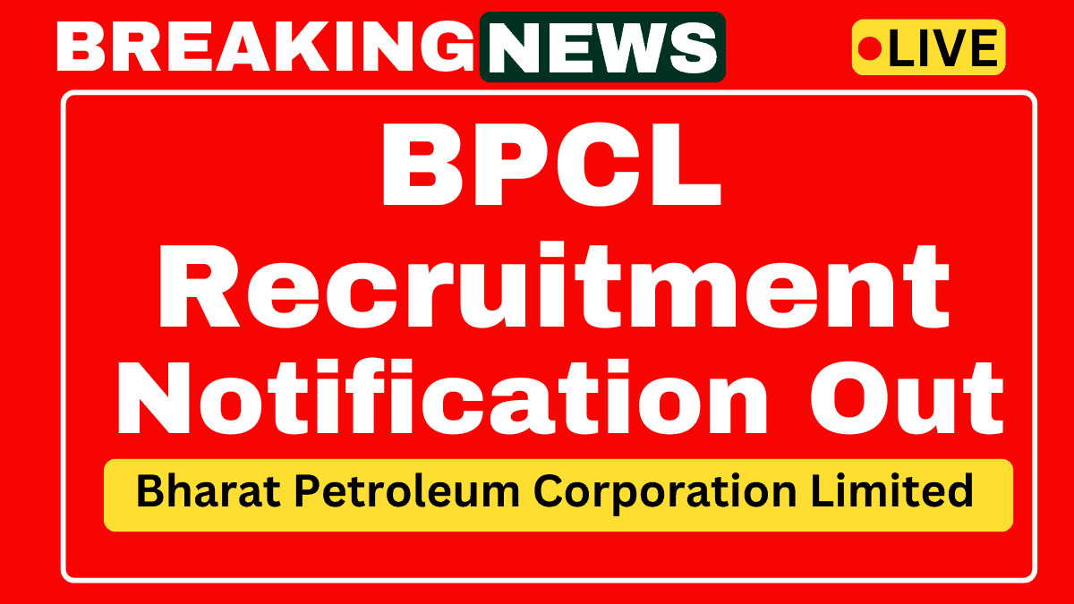 BPCL Junior Executive & Secretary Recruitment 2025