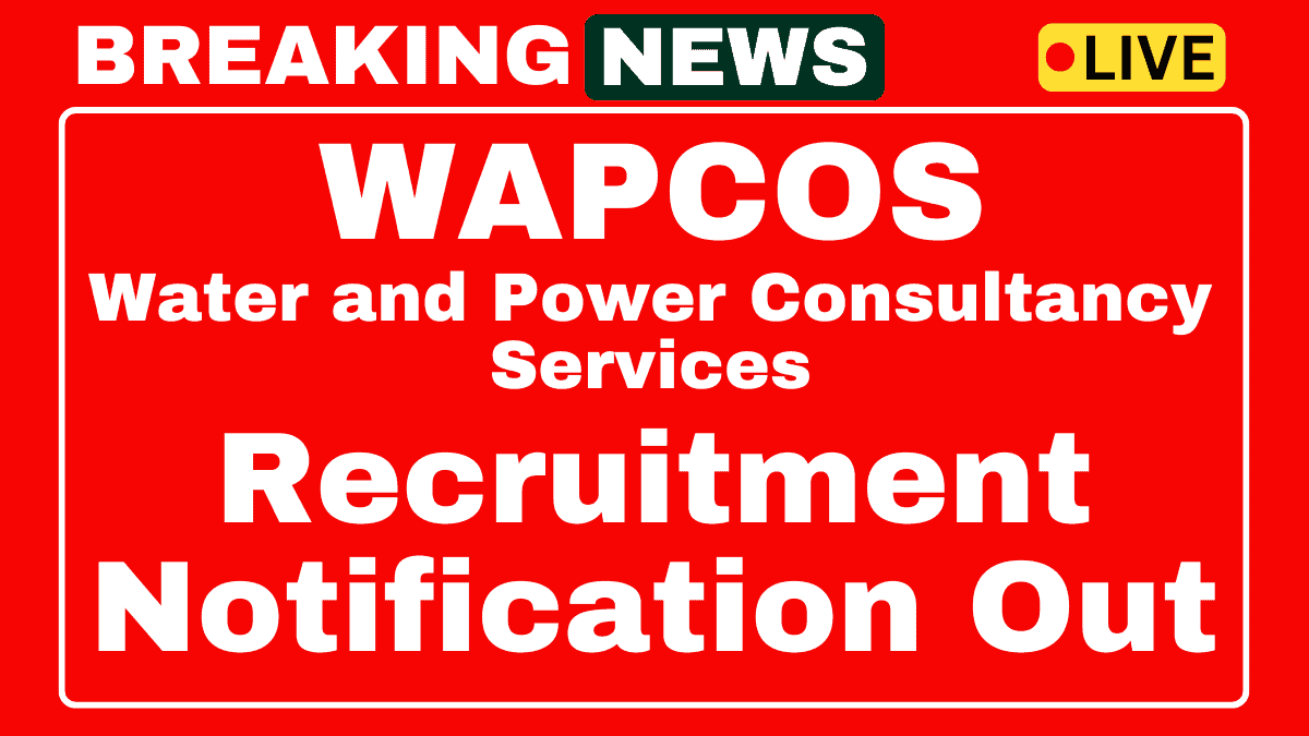 WAPCOS Recruitment 2025WAPCOS Recruitment 2025