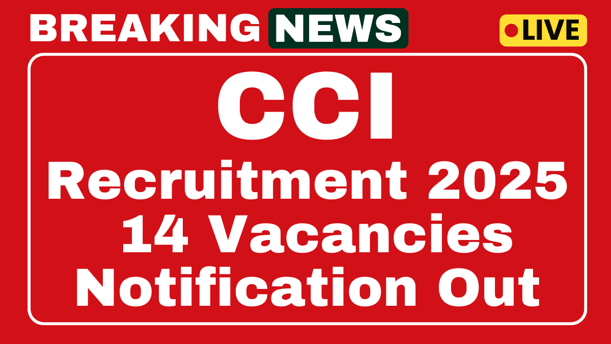 CCI Recruitment 2025
