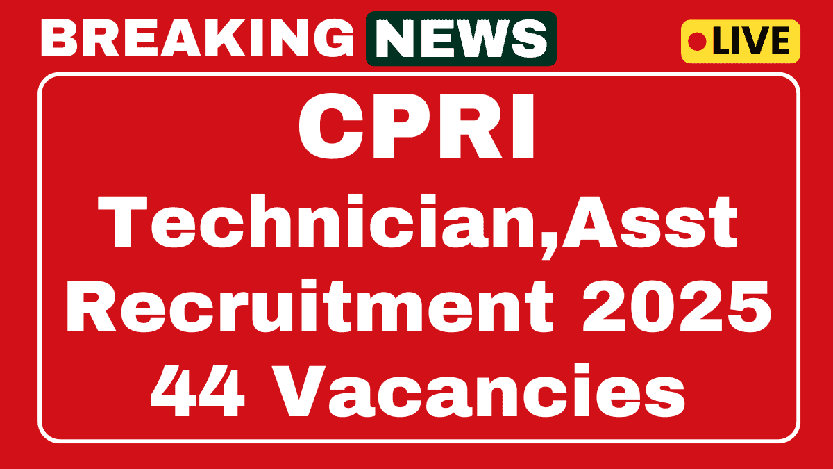 CPRI Recruitment 2025