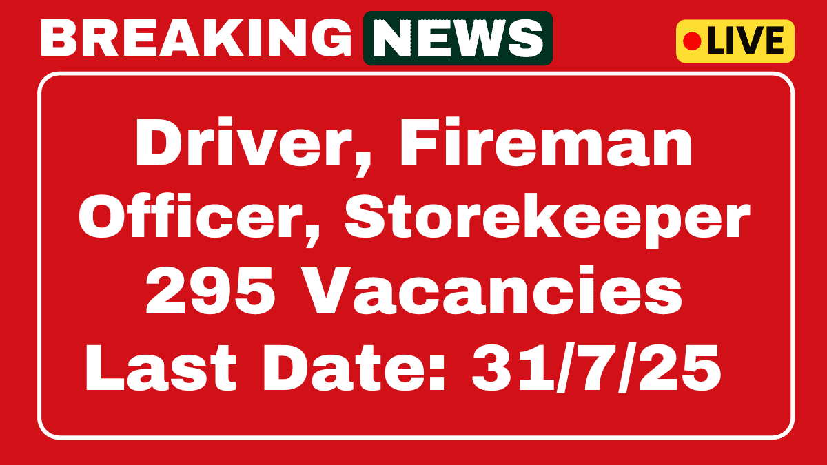 CG Fire Department Recruitment 2025