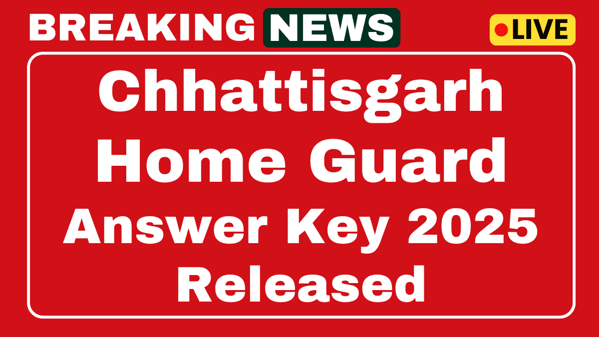 CG Home Guard Answer Key 2025 Link