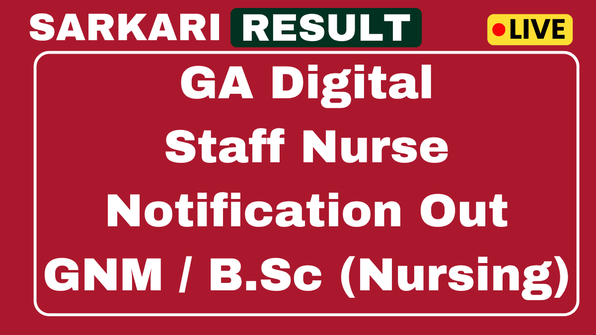 GA Digital Staff Nurse Recruitment 2025