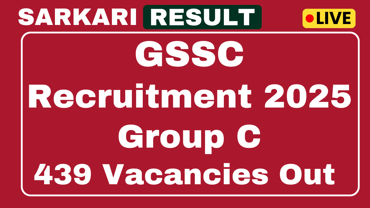 GSSC Group C Recruitment 2025