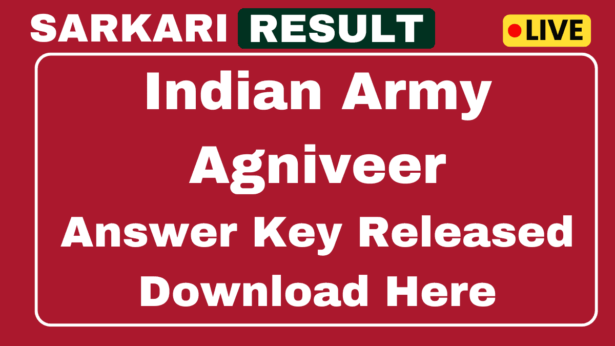 Indian Army Agniveer Answer Key 2025