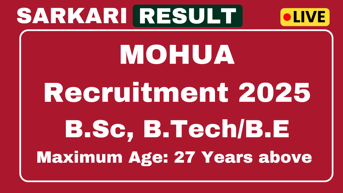 MOHUA Recruitment 2025