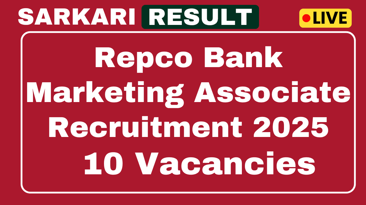 Repco Bank Marketing Associate Recruitment 2025