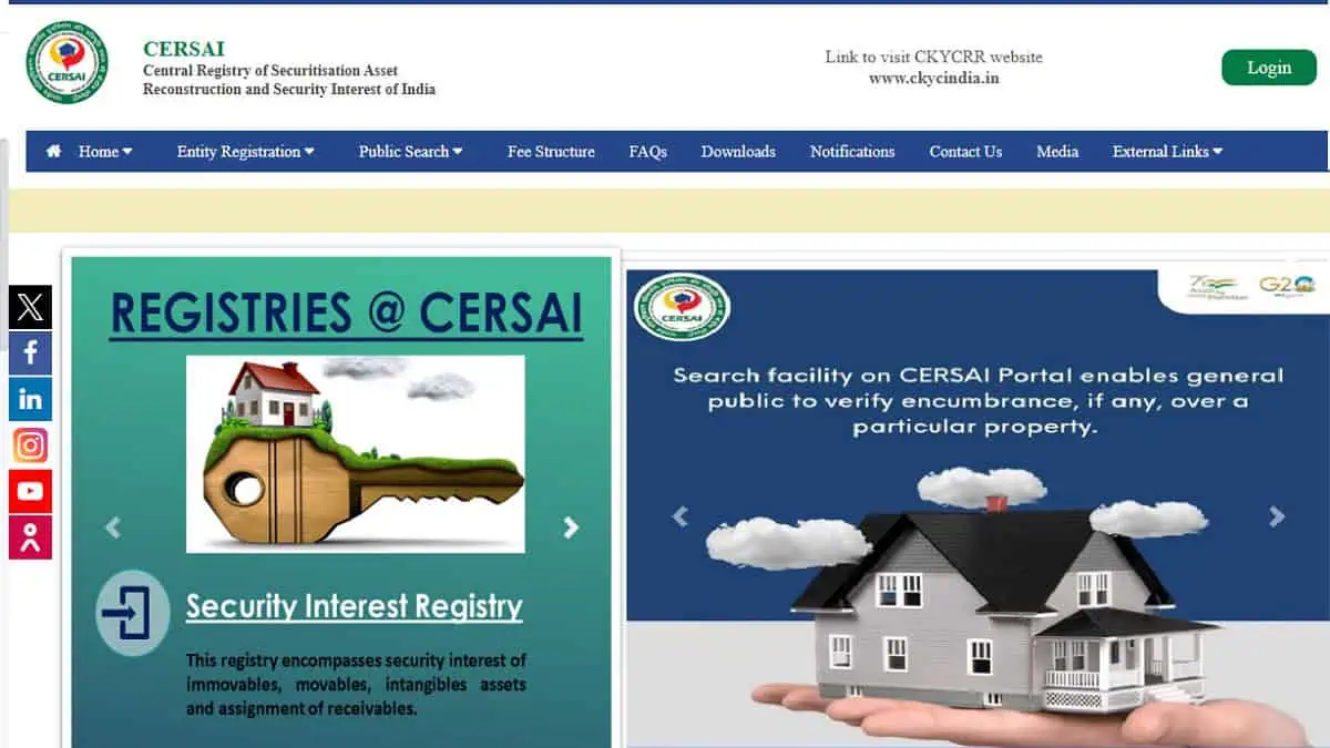 Central Registry of Securitisation Asset Reconstruction and Security Interest of India - CERSAI