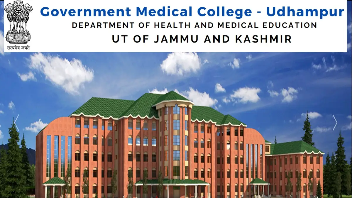 GMC Udhampur Recruitment 2026 - Apply Online 142 Junior Staff Nurse, Lab Technician and Other Posts 3 Government Medical College Udhampur - GMC Udhampur