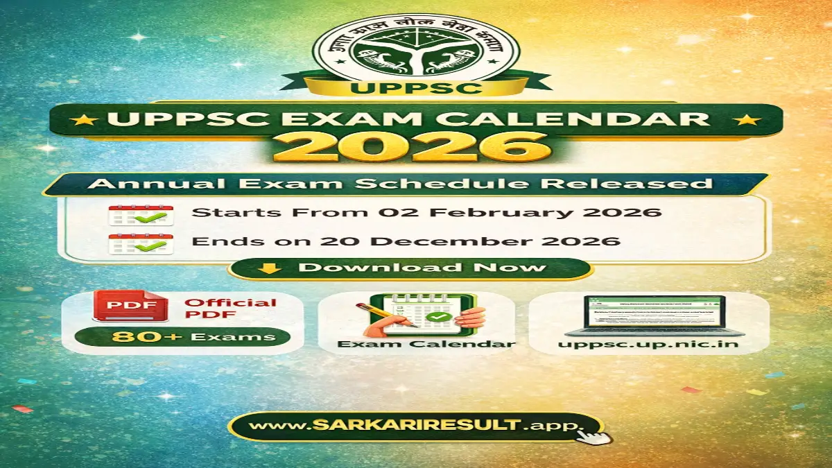 UPPSC Exam Calendar 2026 Out Download Here 3 UPPSC Exam Calendar 2026
