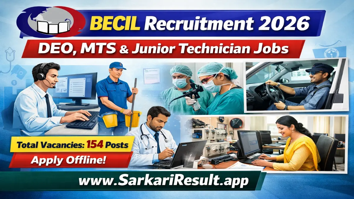 BECIL Recruitment 2026 – Apply Now 11 Junior Technician Posts 1 BECIL Recruitment 2026
