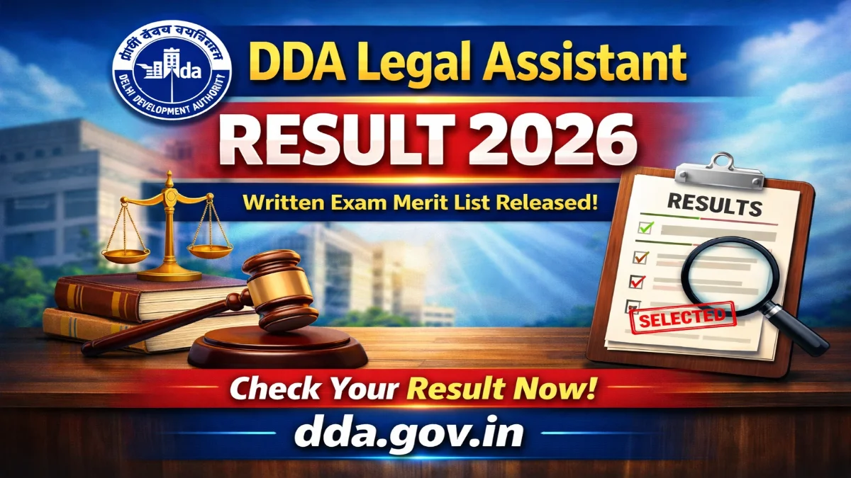 DDA Legal Assistant Result Out