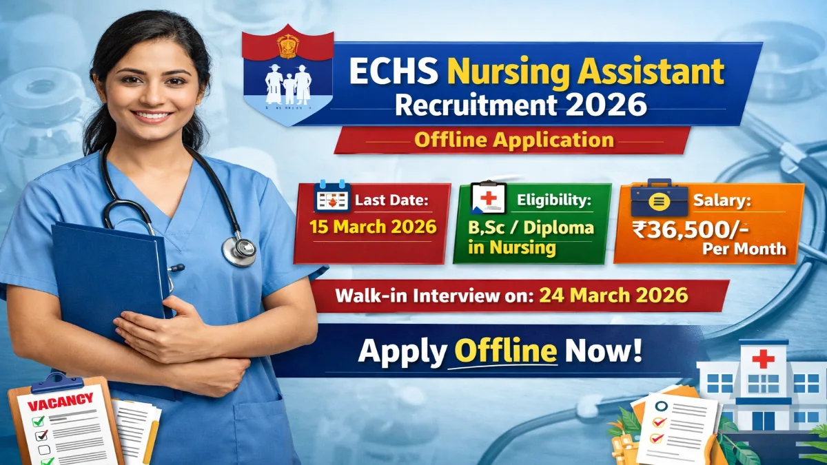ECHS Nursing Assistant Recruitment 2026 – Offline Form 3 ECHS Nursing Assistant Recruitment 2026