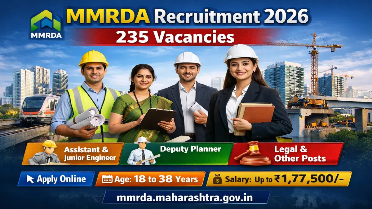 MMRDA Recruitment 2026 – Apply Online 235 AE, JE and More Posts 3 MMRDA Recruitment 2026