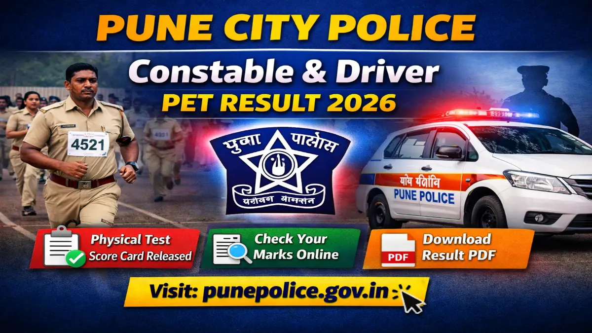 Pune City Police Constable and Driver Result 2026 Out Now Filed Test Mark Sheet 3 Pune City Police Constable and Driver Result 2026