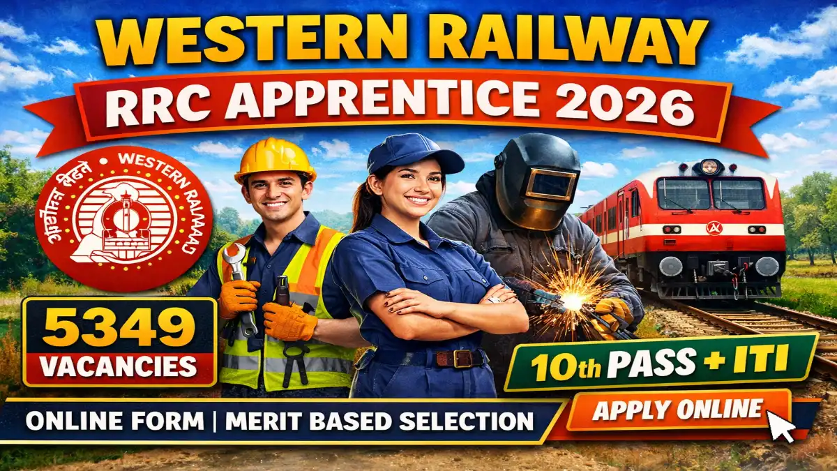 Western Railway RRC WR Apprentices Online Form 2026 Apply for 5349 Post 1 RRC WR Apprentices Online Form