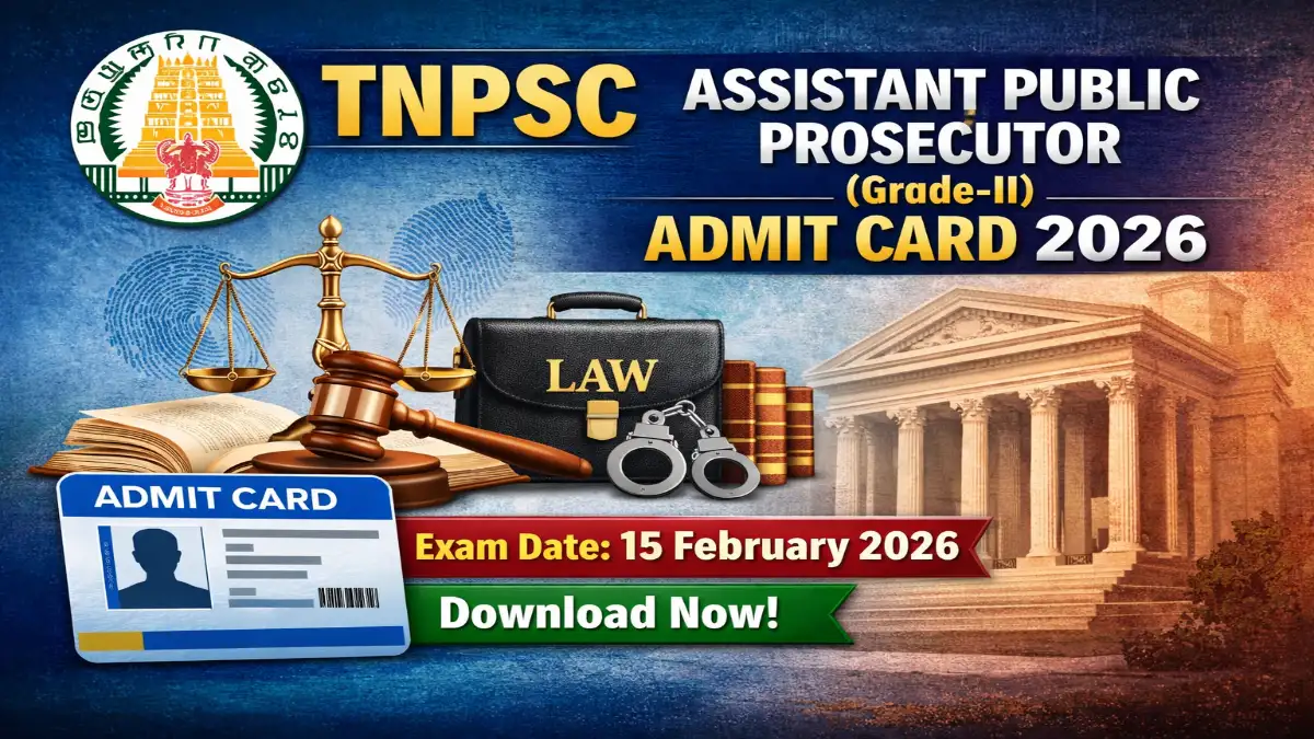 TNPSC APP Admit Card 2026 OUT Check Download Link 3 TNPSC Assistant Public Prosecutor Admit Card 2026