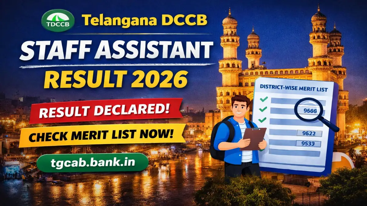 Telangana DCCB Result 2026