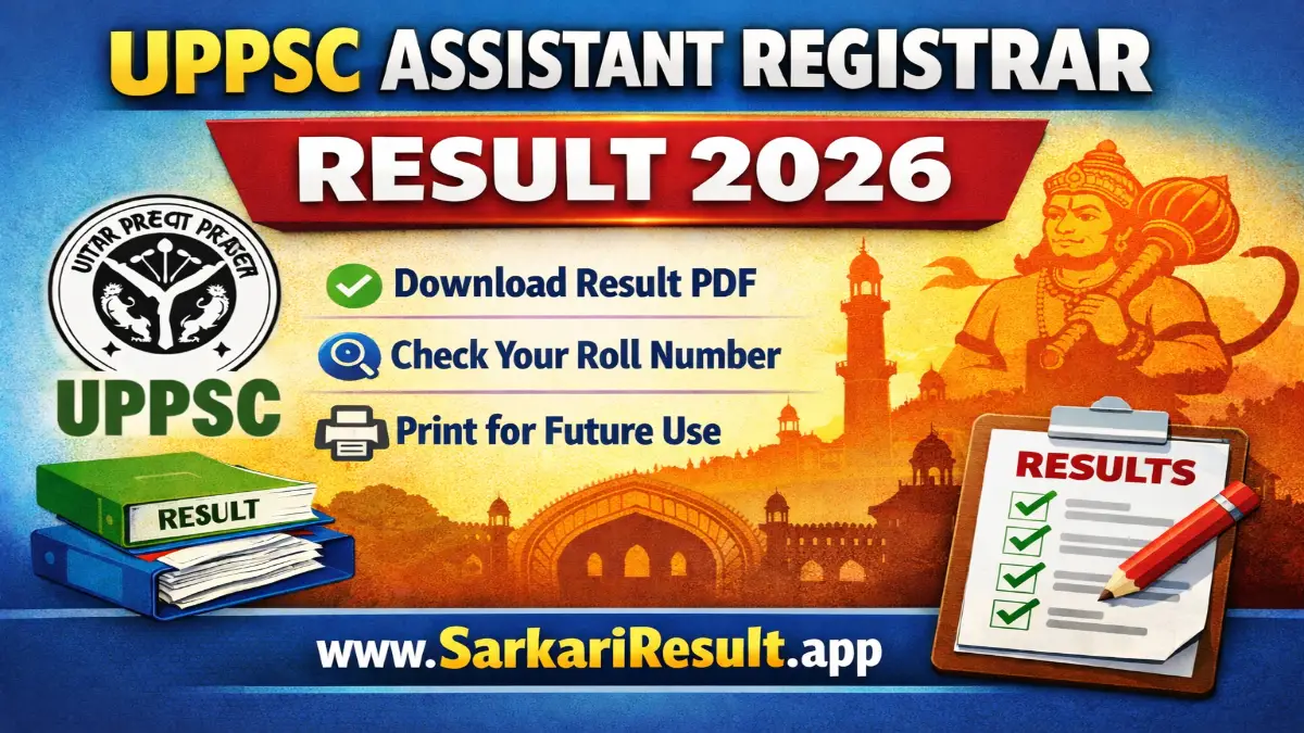 UPPSC Assistant Registrar Result 2026 Out for 38 Post 3 UPPSC Assistant Registrar Result 2026