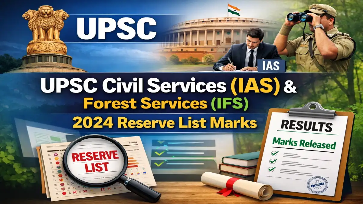 UPSC Civil Services (IAS) & Forest Services (IFS) 2024 – Reserve List Marks 1 UPSC Civil Services IAS 2024 Reserve List Marks