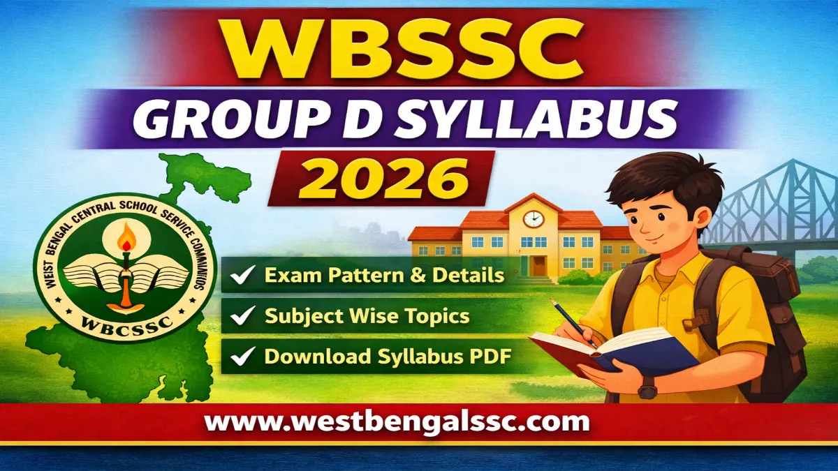 WBSSC Group D Syllabus 2026