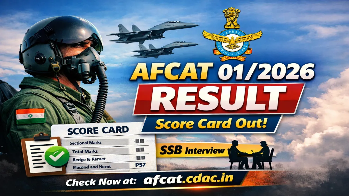 AFCAT 01 2026 Result