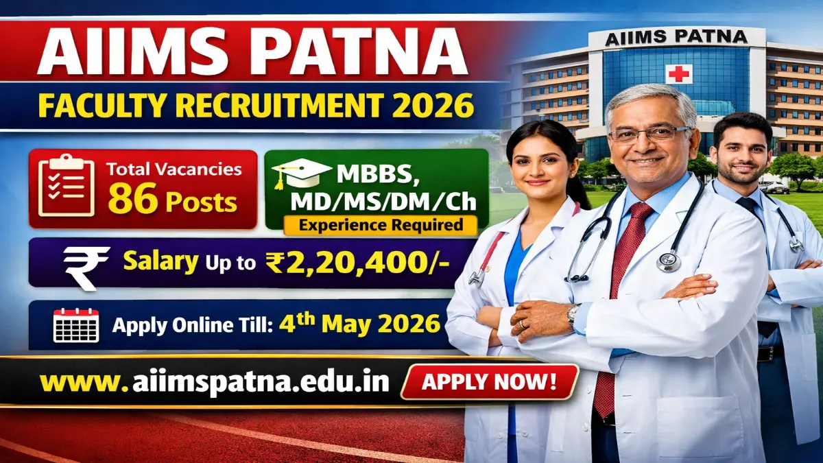 AIIMS Patna Faculty Recruitment 2026