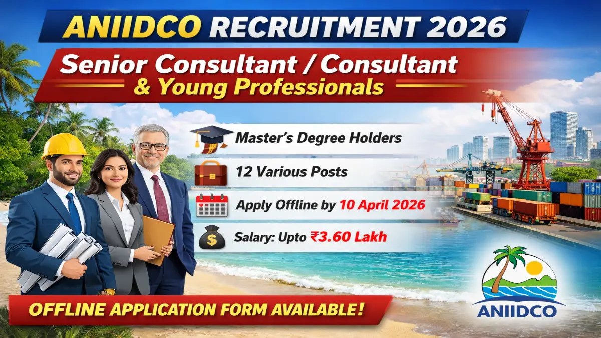 ANIIDCO Recruitment 2026 – Apply 12 Senior Consultant, Consultant Posts 3 ANIIDCO Recruitment 2026