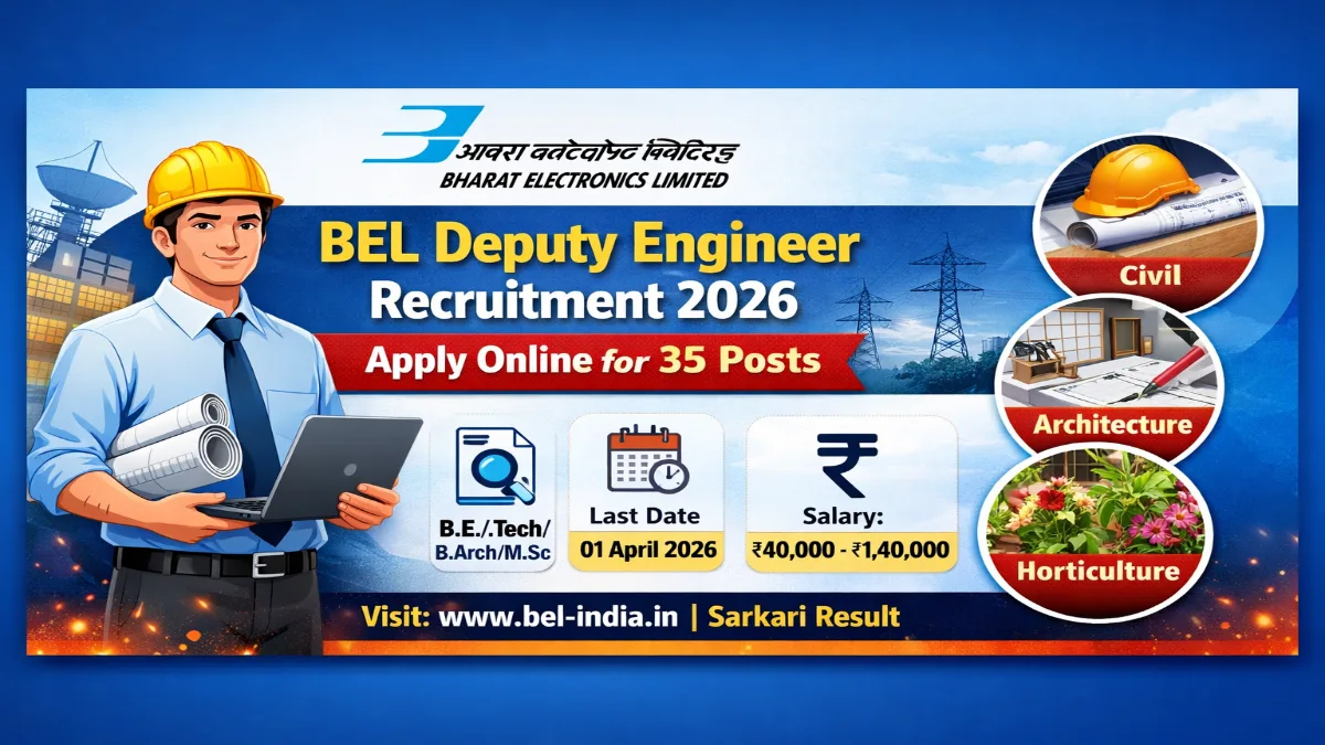 BEL Deputy Engineer Recruitment 2026