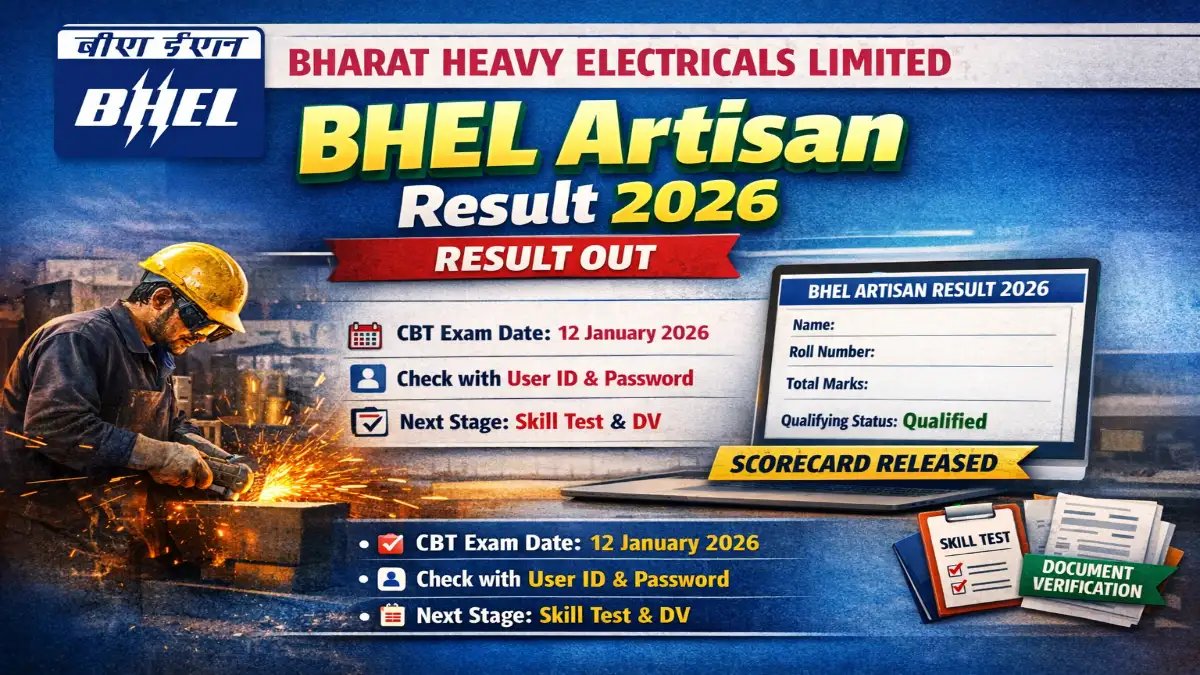 BHEL Artisan Result 2026 Declared