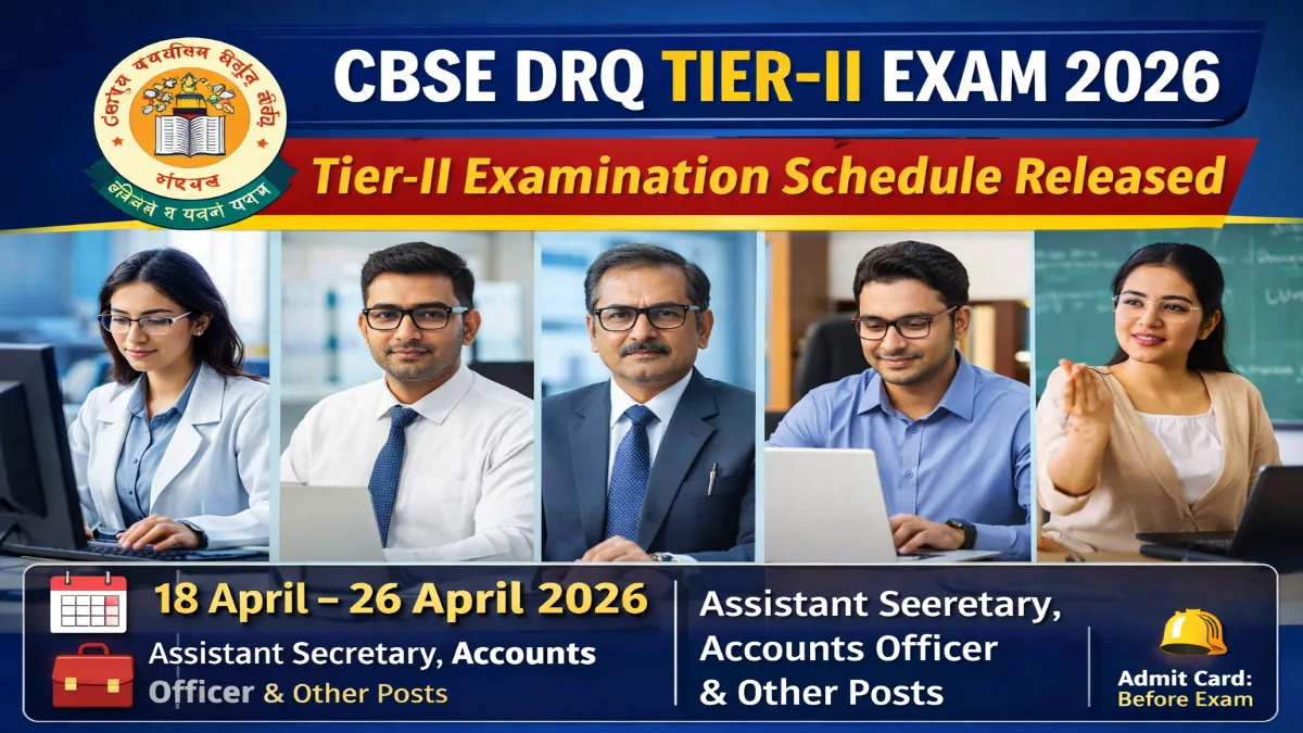 CBSE Group A, B, C Tier-II Exam Date 2026 Out Download Here 1 CBSE Group A, B, C Tier-II Exam Date 2026