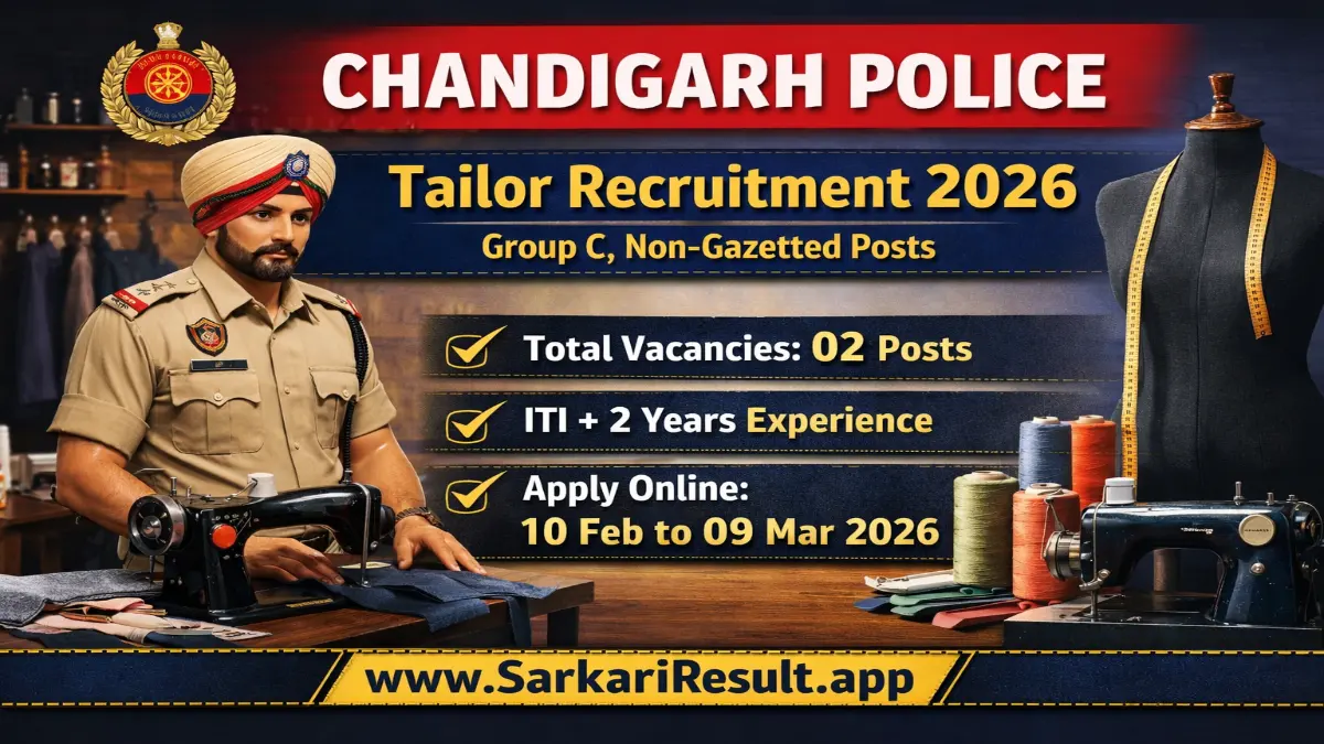 Chandigarh Police Group C Recruitment 2026 – Apply Online 02 Posts 3 Chandigarh Police Group C Recruitment 2026