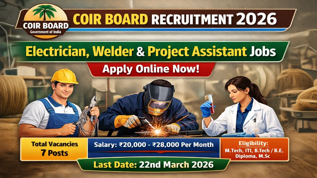 Coir Board Recruitment 2026
