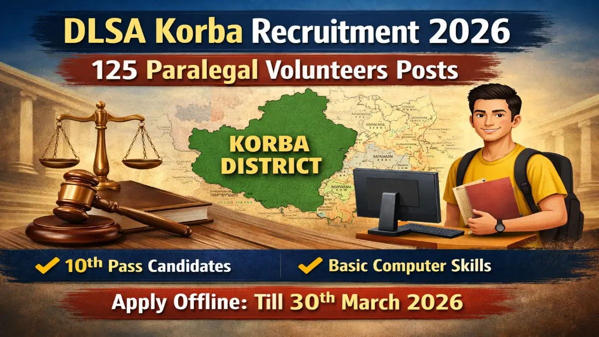 DLSA Korba Recruitment 2026