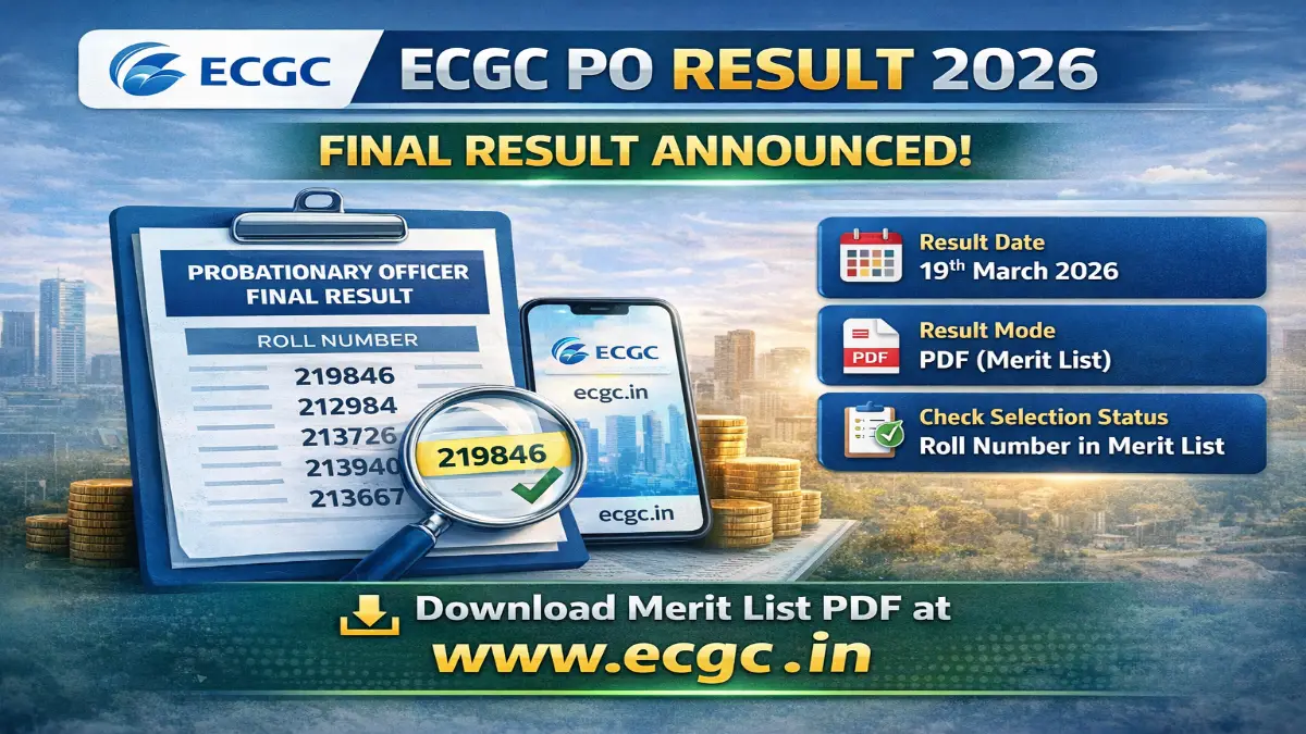 ECGC PO Final Result 2026