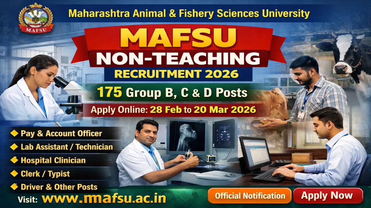 MAFSU Non-Teaching Recruitment