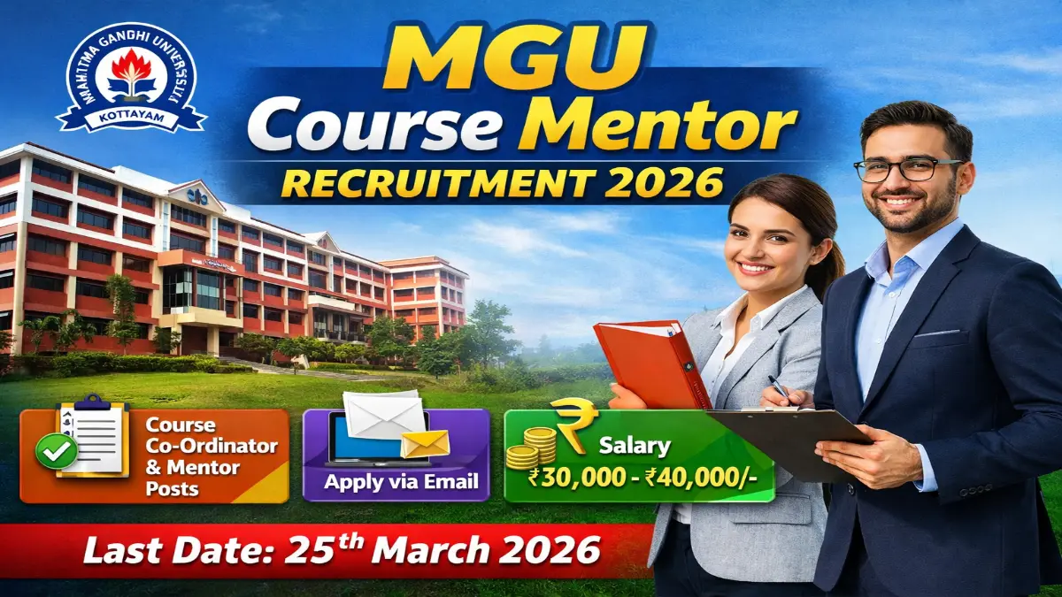 MGU Course Mentor Recruitment 2026