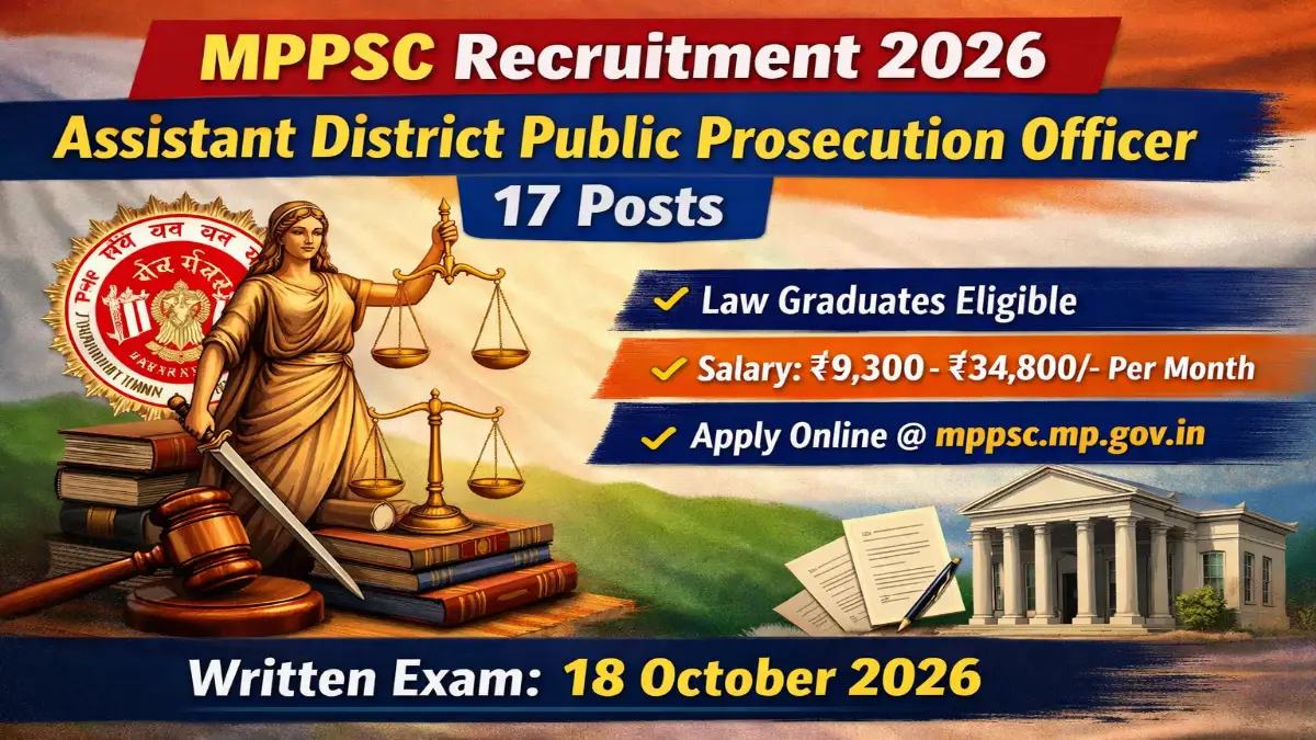 MPPSC Assistant District Public Prosecution Officer Recruitment 2026