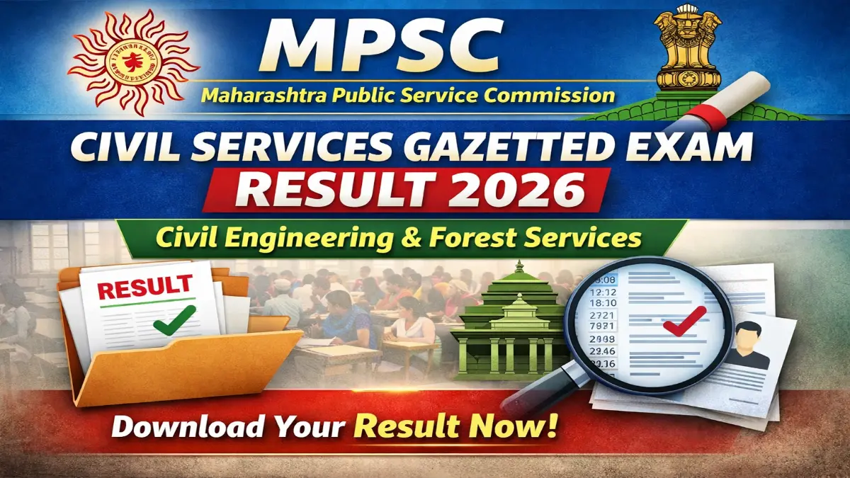 MPSC Maharashtra Civil Services Gazetted Combined Preliminary Examination 2025 Result 2026 Out Check 3 MPSC Civil Services Gazetted Combined Preliminary Result 2026