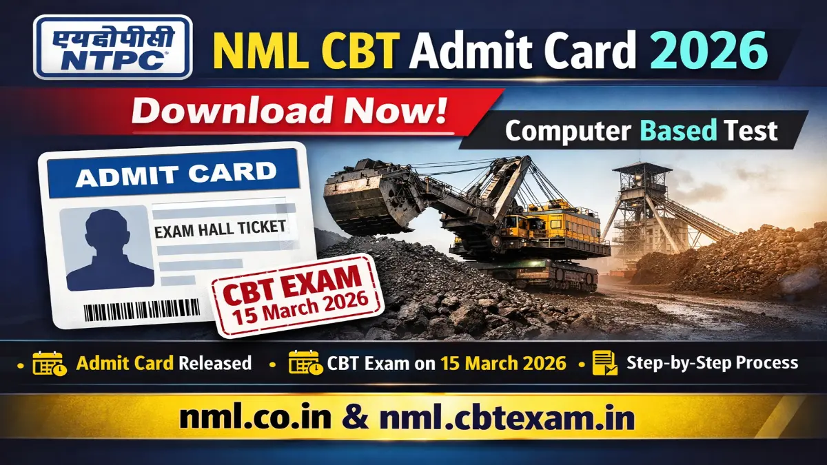 NML CBT Admit Card 2026 Out Download Link Check Now 3 NML CBT Admit Card 2026