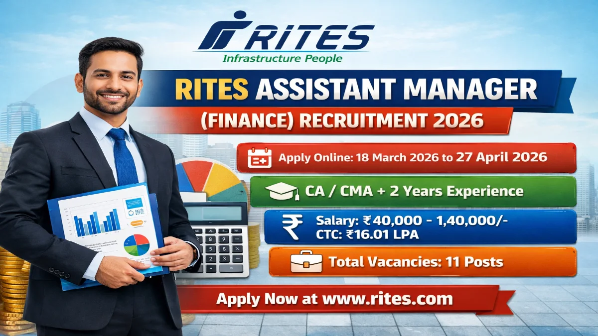 RITES Assistant Manager Recruitment 2026