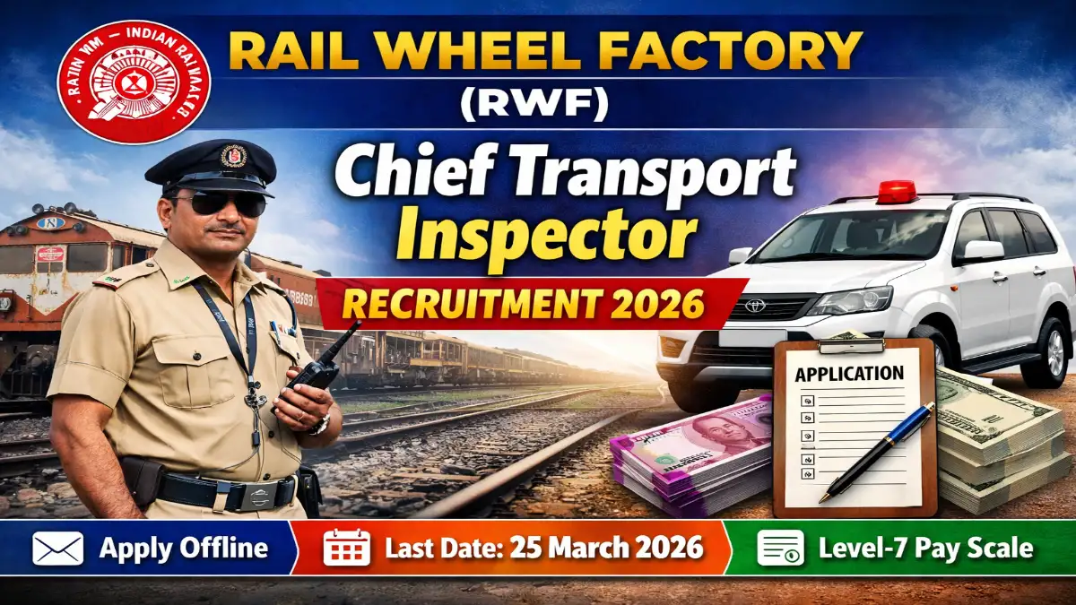 RWF Chief Transport Inspector Recruitment 2026