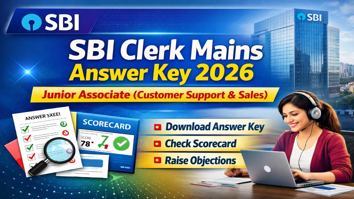 SBI Clerk Mains Answer Key 2026