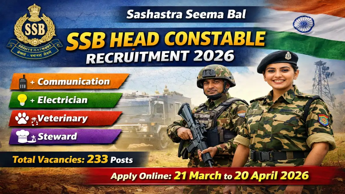 SSB Head Constable Online Form