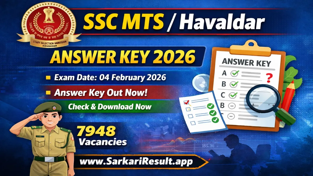 SSC MTS / Havaldar Answer Key 2026 Out Download Now 3 SSC MTS Havaldar Answer Key 2026