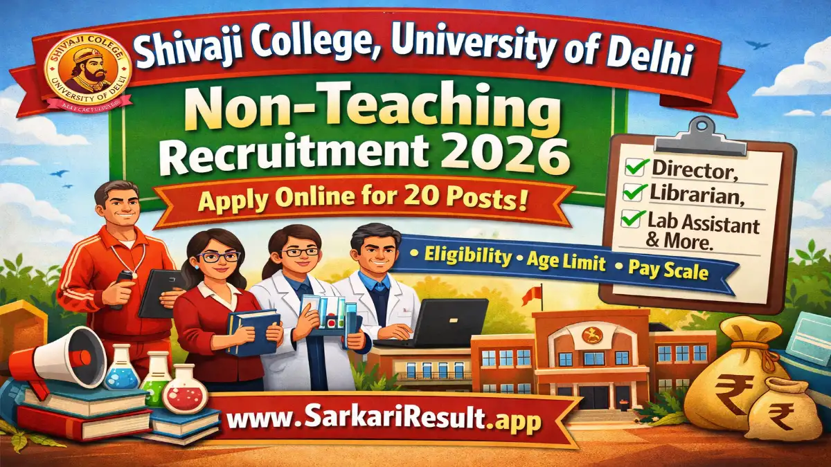 Shivaji College DU Non-Teaching Recruitment 2026