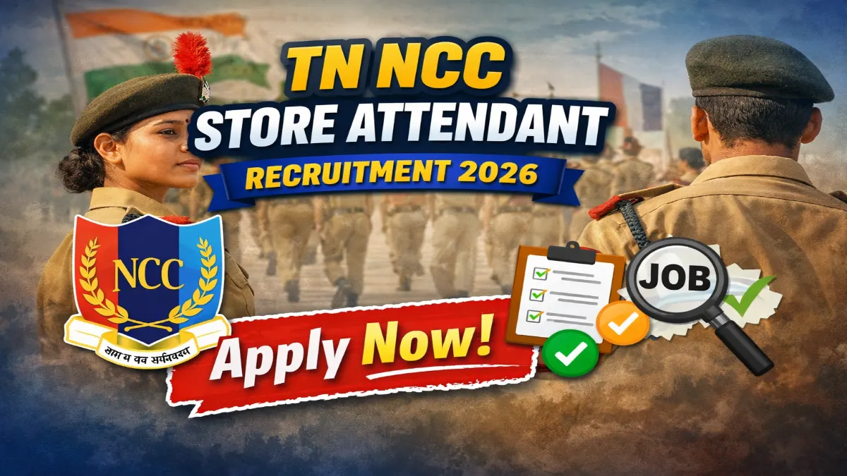 TN NCC Store Attendant Jobs 2026